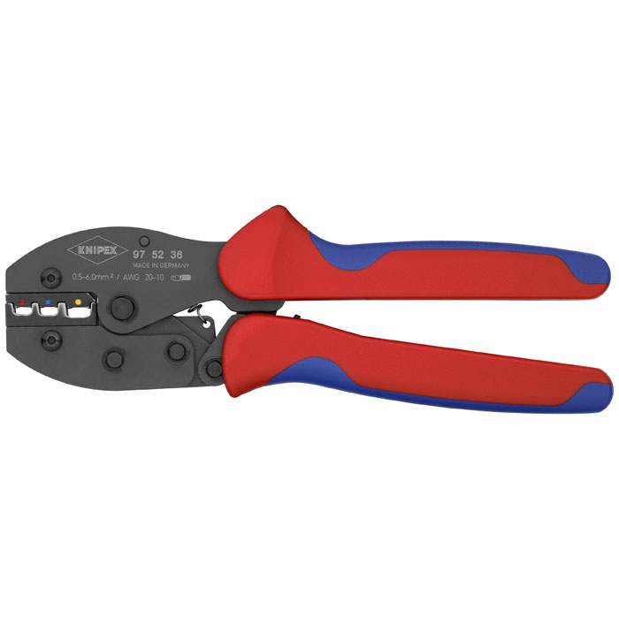 KNIPEX 97 52 36 - Crimping Pliers For Insulated Terminals, Plug Connectors and Butt Connectors