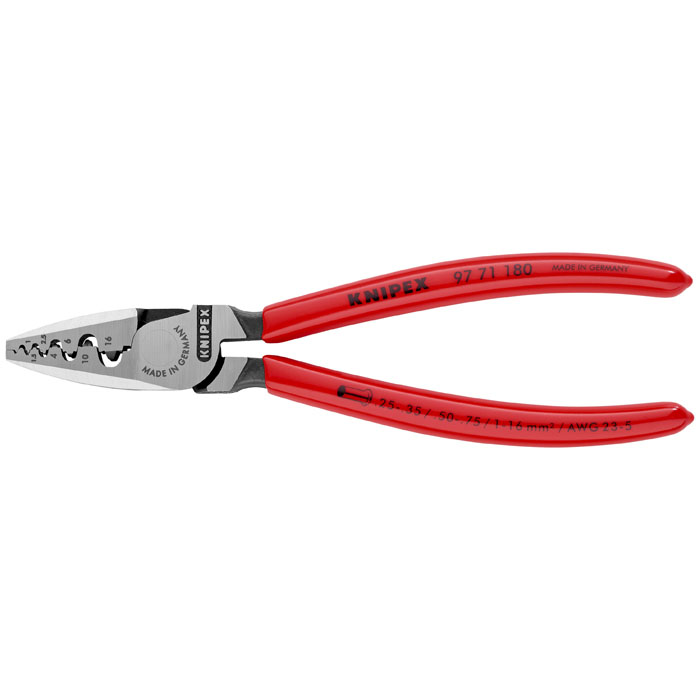 KNIPEX 97 71 180 - Crimping Pliers for Wire Ferrules