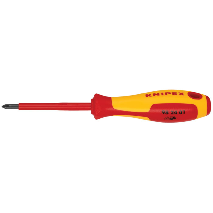 KNIPEX 98 24 01 - Phillips Screwdriver, 3 1/4"-1000V Insulated, P1