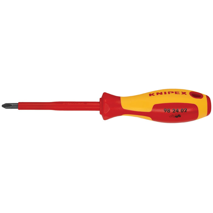 KNIPEX 98 24 02 - Phillips Screwdriver, 4"-1000V Insulated, P2