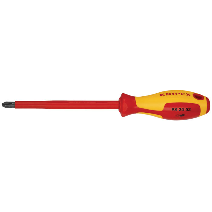 KNIPEX 98 24 03 - Phillips Screwdriver, 6"-1000V Insulated, P3