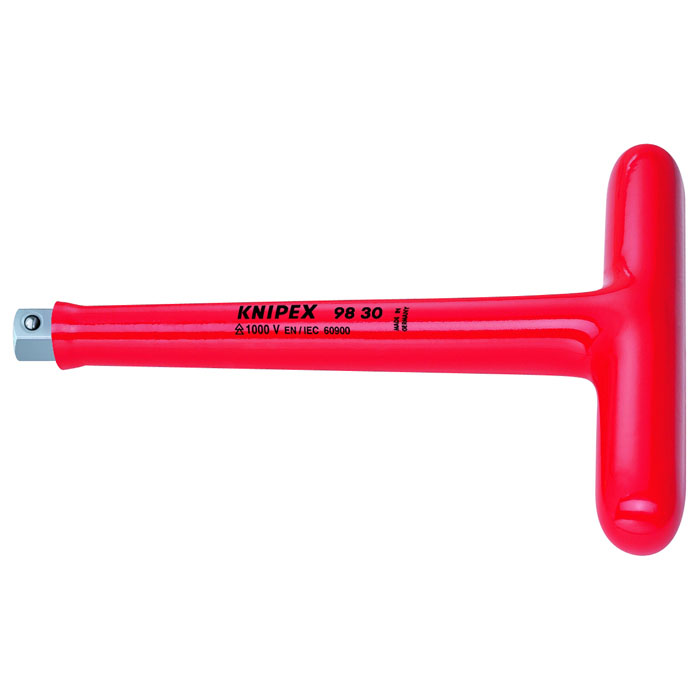 KNIPEX 98 30 - T-Handle, 3/8" Drive-1000V Insulated