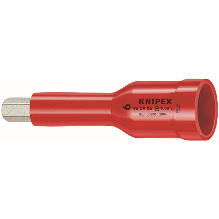 KNIPEX 98 39 05 - Hex Socket, 3/8" Drive-1000V Insulated, 5 mm