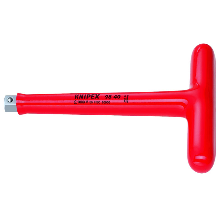 KNIPEX 98 40 - T-Handle, 1/2" Drive-1000V Insulated
