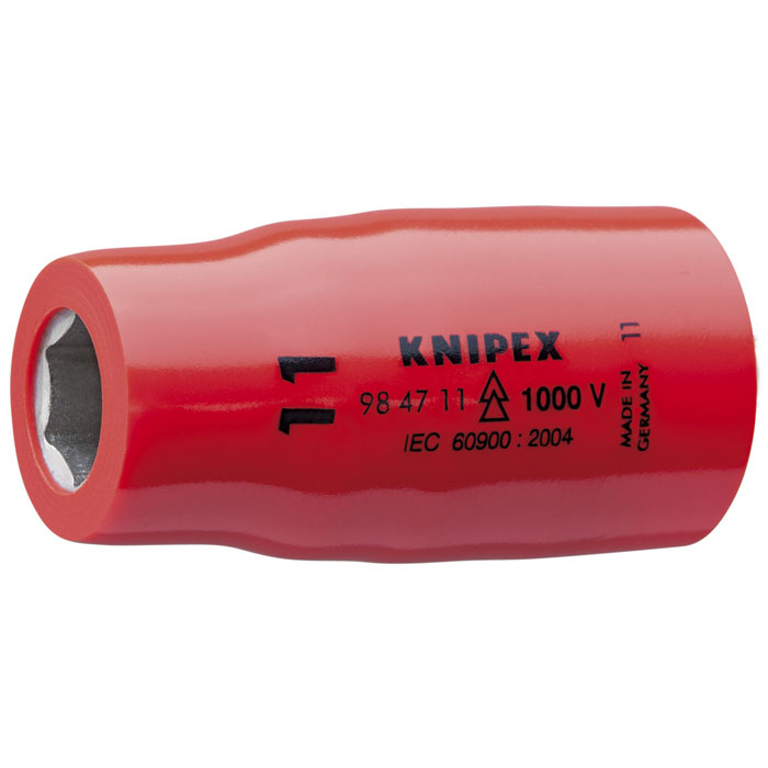 KNIPEX 98 47 10 - Hex Socket, 1/2" Drive-1000V Insulated, 10 mm