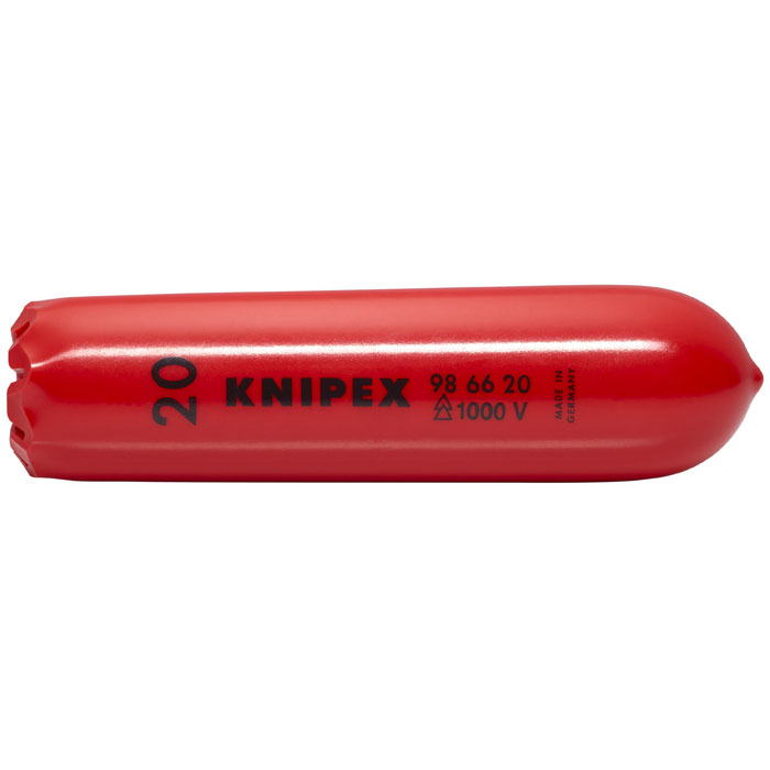 KNIPEX 98 66 20 - Self-Clamping Plastic Slip-On Cap-1000V Insulated