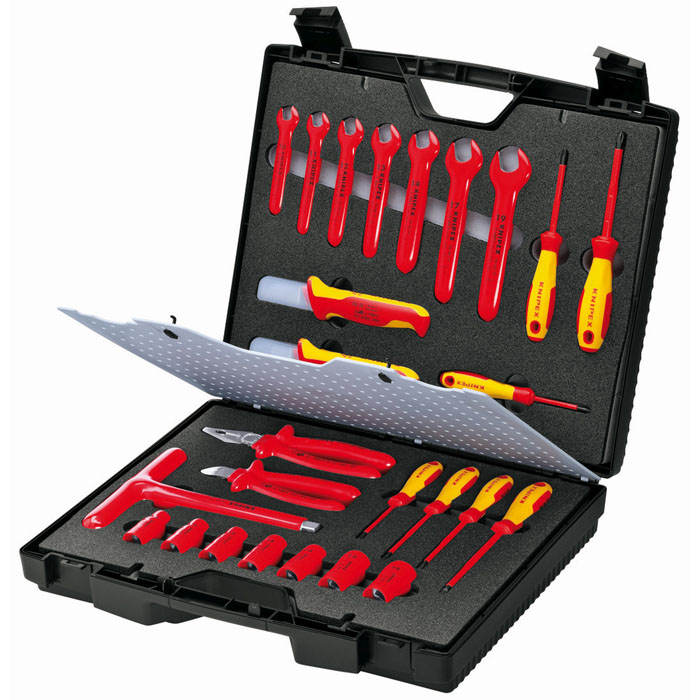 KNIPEX 98 99 12 - 26 Pc Standard Tool Kit-1000V Insulated