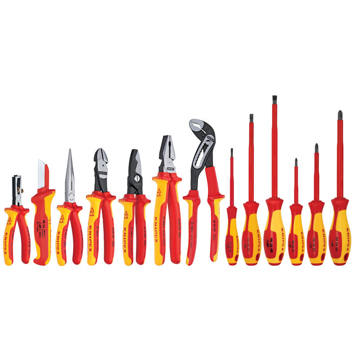 KNIPEX 9K 00 80 03 US - 13 Pc Electricians Set In Pouch, 1000V
