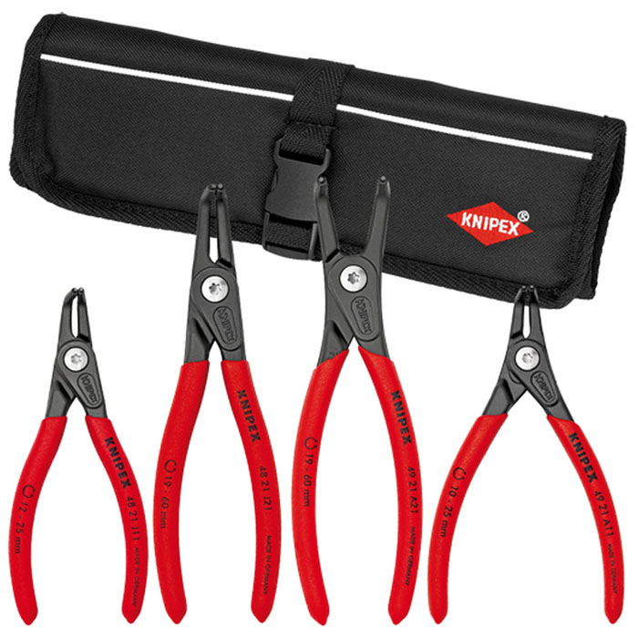 KNIPEX 9K 00 80 20 US - 4 Pc Precision Snap Ring Pliers Set