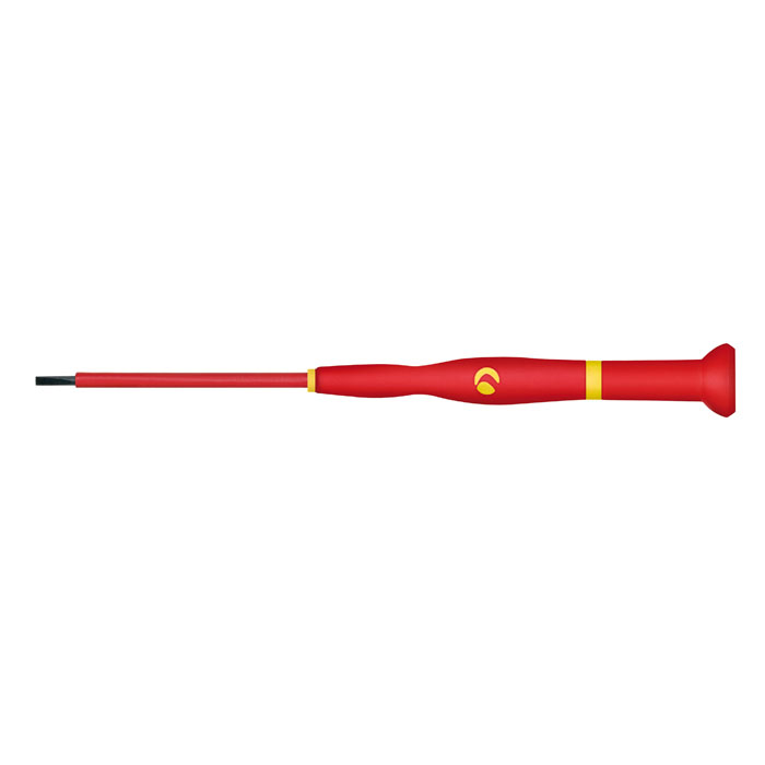 KNIPEX 9T 89933 - WITTRON 3" Slotted-1000V Insulated, 2.5mm Tip