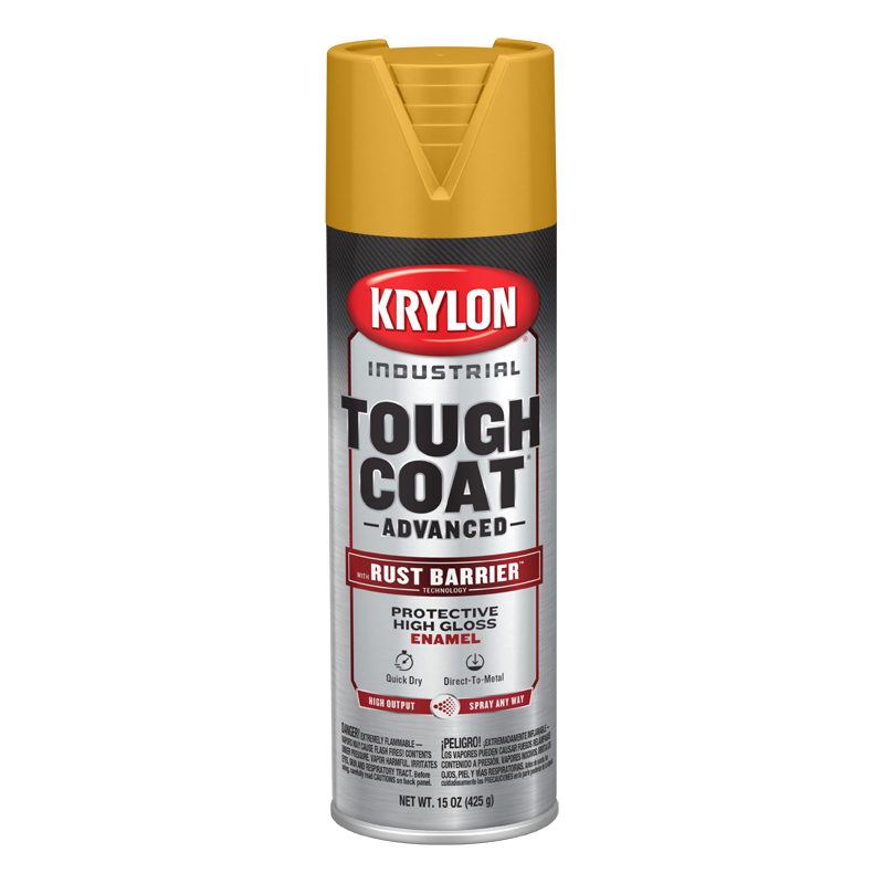Krylon 4790 Industrial Yellow Industrial Tough Coat Rust Barrier Spray Paint - Case of 6