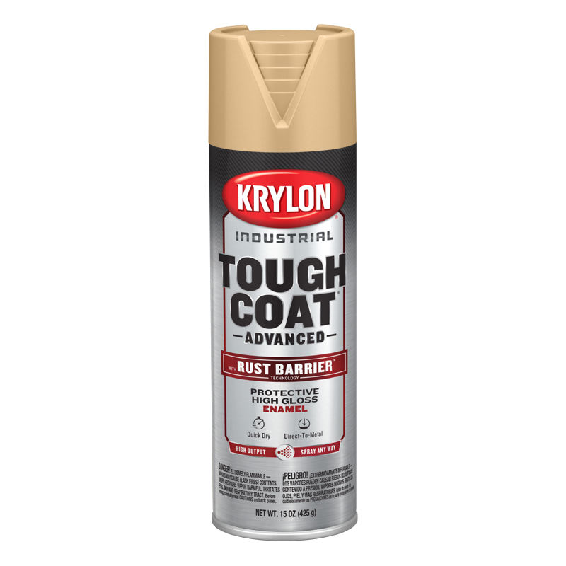 Krylon 7190 Tan Industrial Tough Coat Rust Barrier Spray Paint - Case of 6