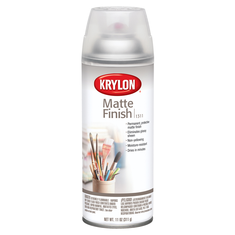 Krylon K01311 Crystal Clear Matte Finish Spray Coating - Case of 6