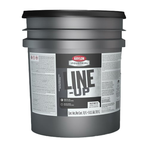 Krylon Industrial K42130113-20 Cover-Up Black Line-Up Solvent-Based Pavement Striping Paint 5 Gallon Pail