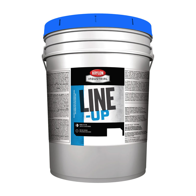 Krylon Industrial K52131800-20 NFL Blue Line-Up Water-Based Athletic Field Striping Paint 5 Gallon Pail