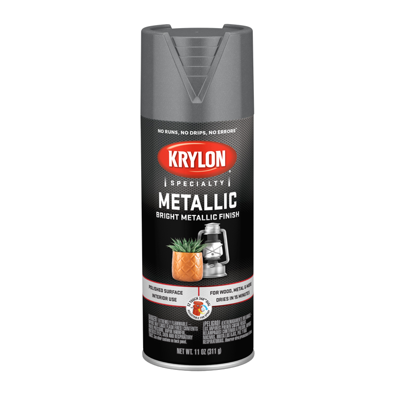 Krylon K01403 Dull Aluminum Specialty Metallic Spray Paint - Case of 6