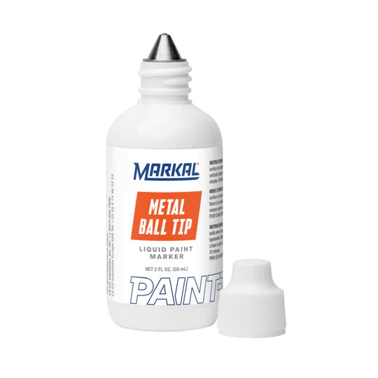 Markal 84624 Paint-Riter Metal Ball Tip Marker Orange