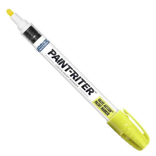Markal 97050 Paint-Riter Valve Action Liquid Paint Marker Fluorescent Yellow