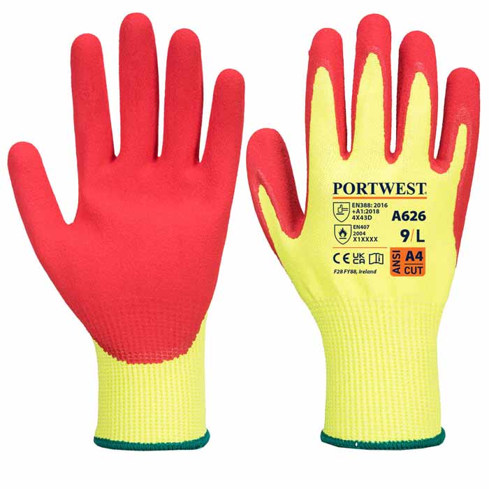 Portwest A626 Vis-Tex HR Cut Glove