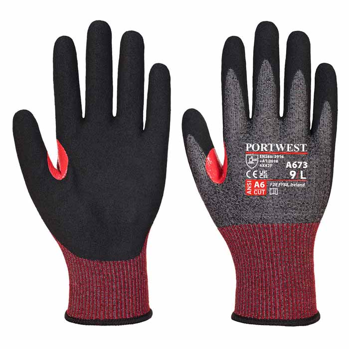 Portwest A673 CS AHR18 Nitrile Foam Cut Glove