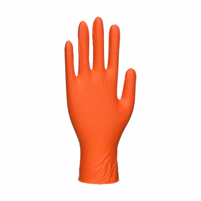 Portwest A930 Portwest Orange HD Disposable Gloves