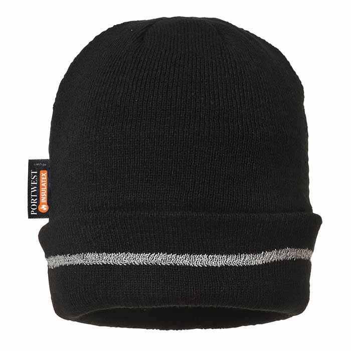 Portwest B023 Reflective Trim Knit Hat Insulatex Lined