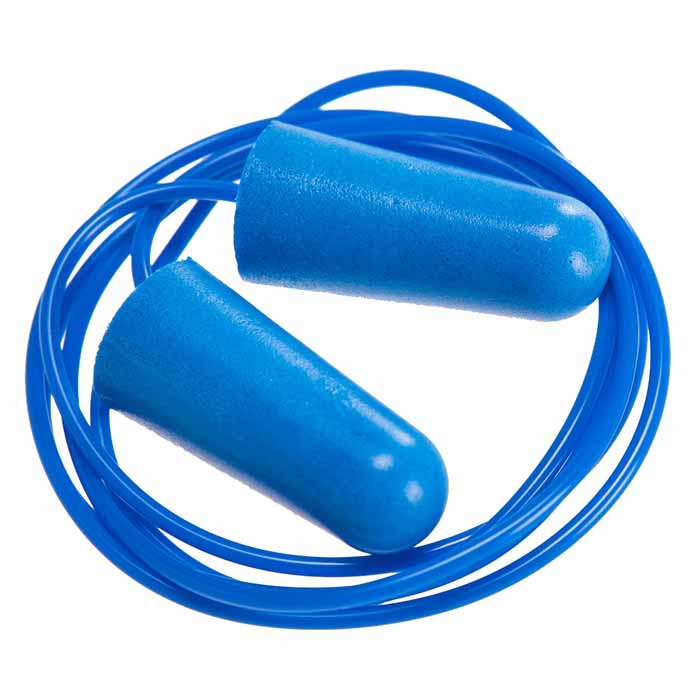 Portwest EP30BLU Detectable Corded PU Ear Plugs (200 pairs)