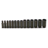 Wright Tool 407 1/2-Inch Drive 14 Piece 6 Point Deep Impact Socket Set 3/8-Inch - 1-1/4-Inch