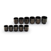 Wright Tool 604 3/4 Drive 11 Piece 12 Point Impact Socket Set, 1-5/16-Inch to 2-Inch